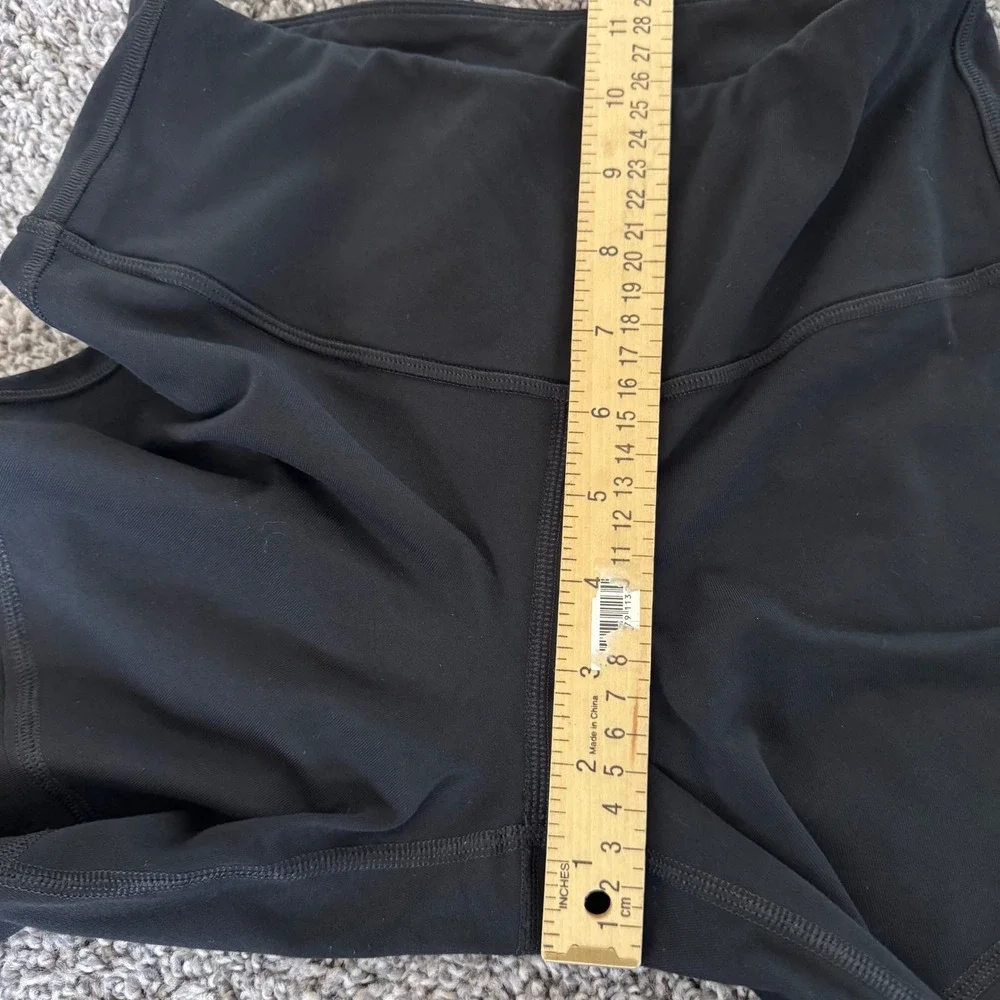 Athleta Textured Moto Ribbing Functional Ankle Zippers Women's XS Black Leggings